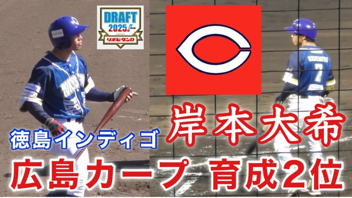 『岸本大希 広島カープ育成2巡目』徳島インディゴソックス