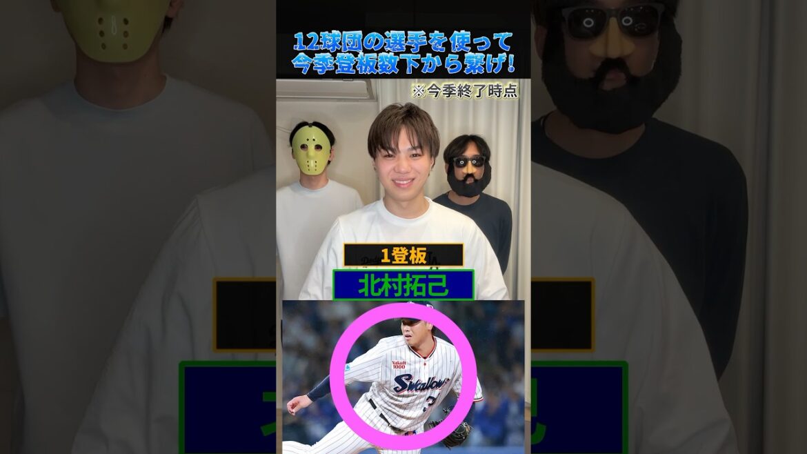 今季登板数12球団で下から繋げ！#プロ野球 #野球 #ドラフト