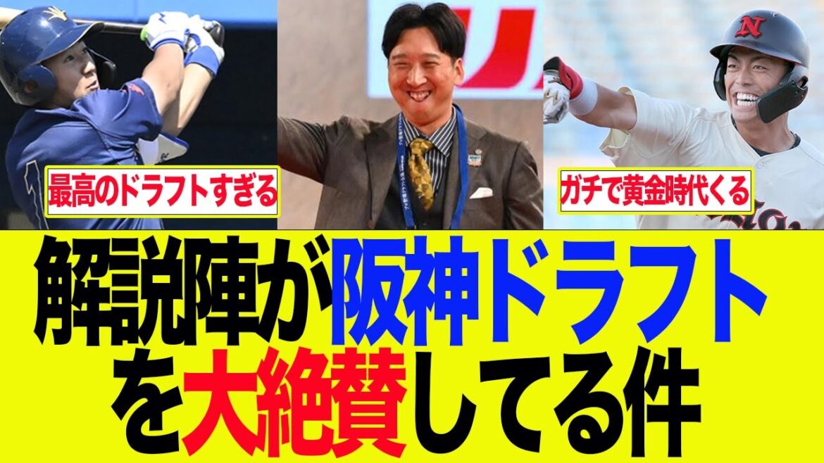 【阪神】解説陣が阪神ドラフトを大絶賛してる件　 阪神ファンの反応集