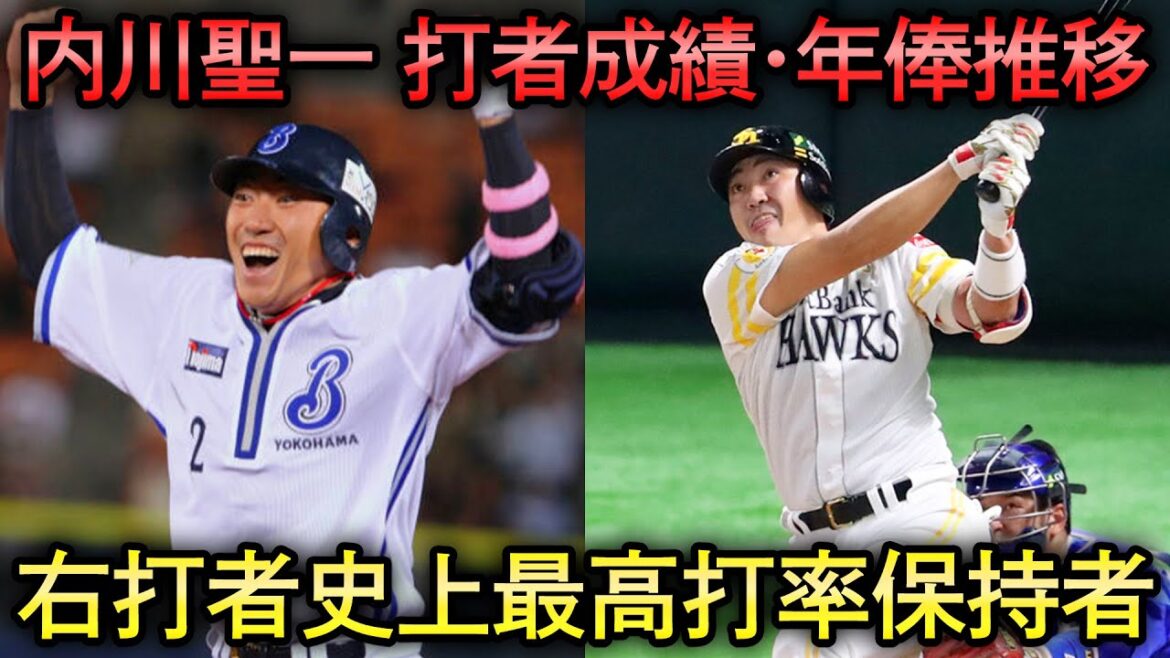 【右打者最高打率】内川聖一の成績を振り返る【打撃成績・年俸推移】