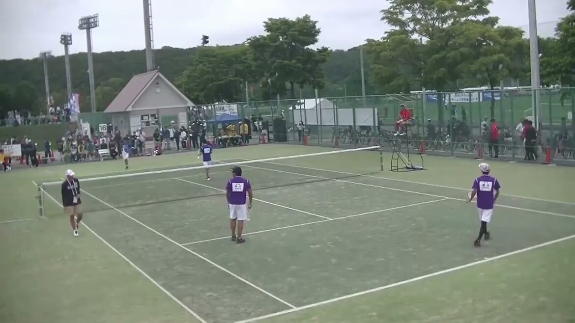 2023年IH ソフトテニス男子個人 1回戦 佐藤優成・工藤有史 岩手・(岩手) x 橋本壮馬・井川大知 県岐阜商・(岐阜) 16コート