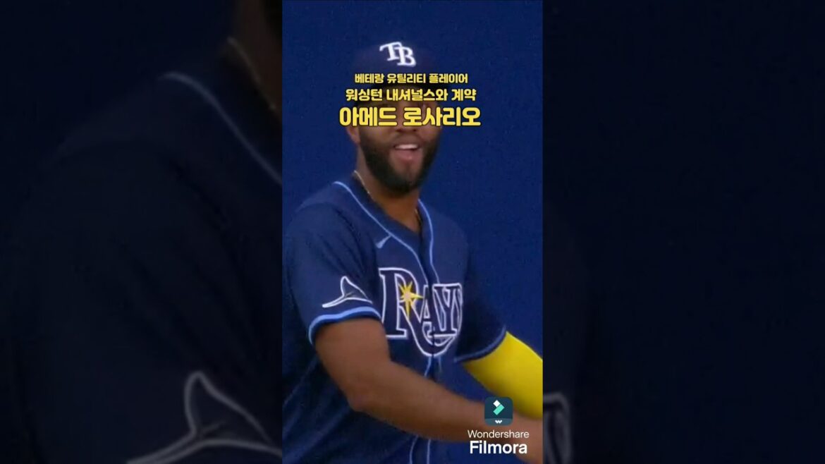 베테랑 유틸리티 플레이어 아메드 로사리오가 워싱턴 내셔널스와 1년 계약에 합의했다 #메이저리그 #mlb #baseball #sports #야구 #플레이 #shorts