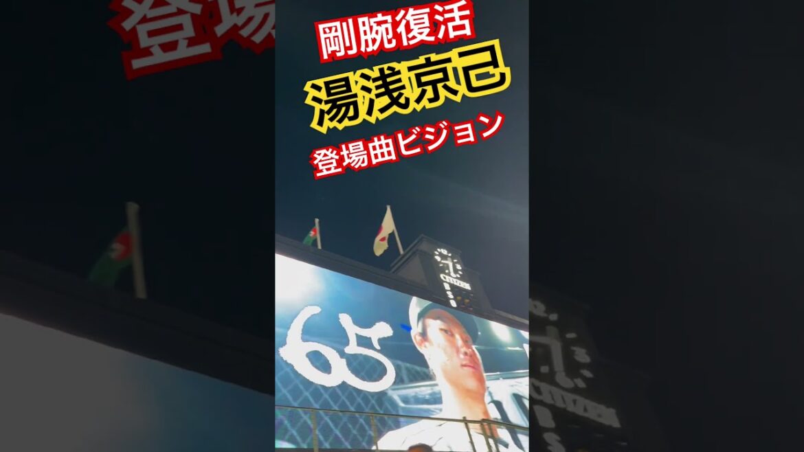 #tigers #湯浅京己 #阪神タイガース#hanshintigers #阪神 #阪神応援 #登場曲 #球場ビジョン #タイガース #野球場 #阪神甲子園球場 #猛虎 #投手