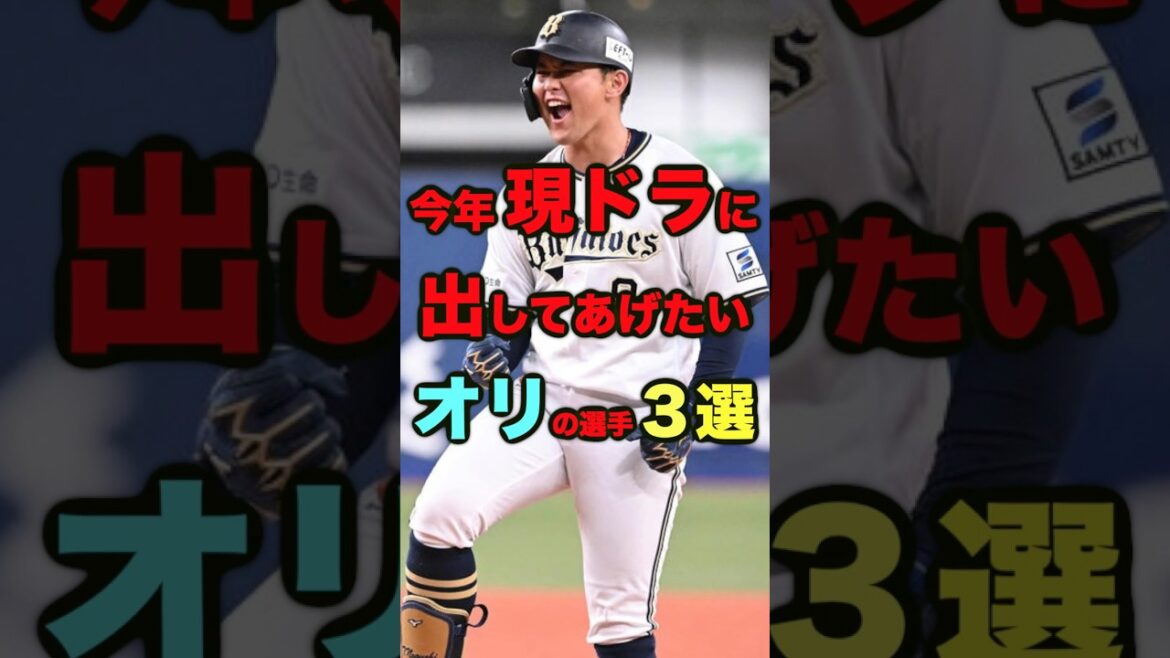 【現ドラシリーズ】今年現ドラに出してあげたいオリックスの選手3選 #プロ野球 #現役ドラフト#オリックスバファローズ #野口智哉 #茶野篤政 #冨山凌雅 【現ドラシリーズ】今年現ドラに出してあげたいオリックスの選手3選 #プロ野球 #現役ドラフト#オリックスバファローズ #野口智哉 #茶野篤政 #冨山凌雅