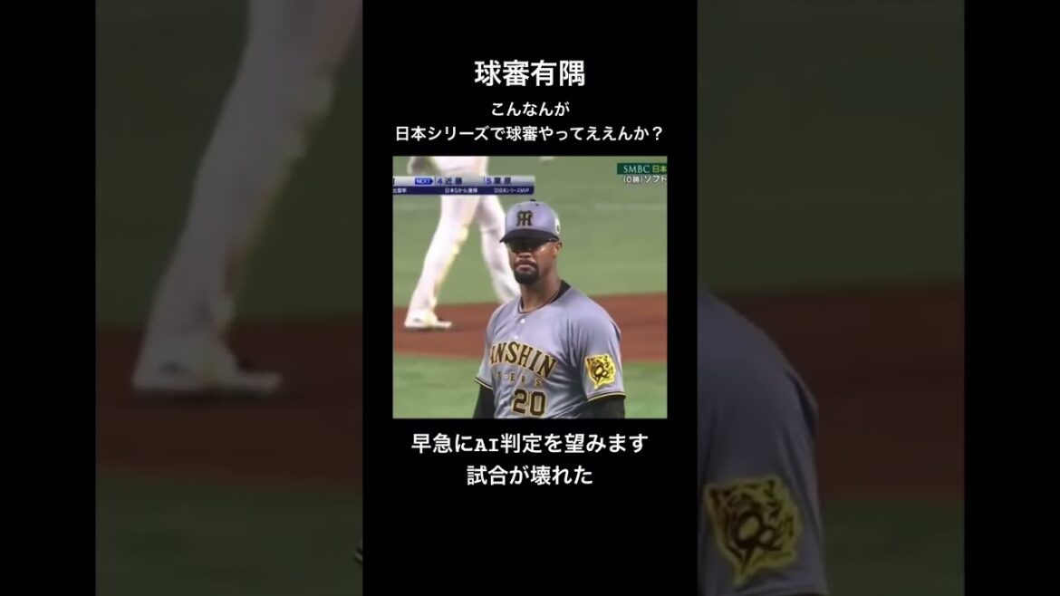 #阪神タイガース #日本シリーズ #ソフトバンク #誤審 #球審有隅 こんなんが日シリで球審やってええんか #甲子園 #デュプランティエ