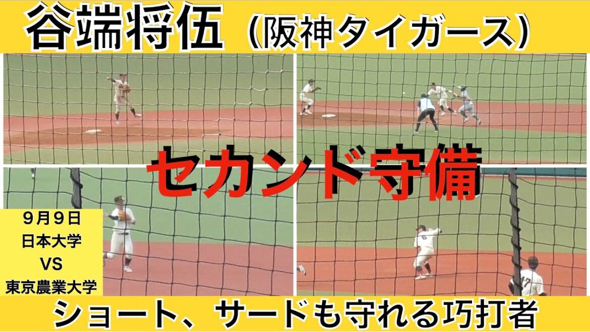 谷端将伍（阪神タイガース）セカンド守備