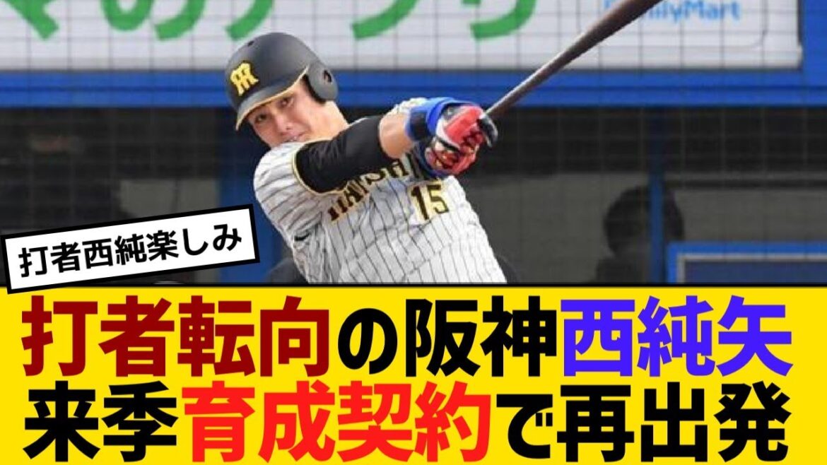 打者転向の阪神西純矢、来季は育成契約で再出発【野球】【反応】【考察】