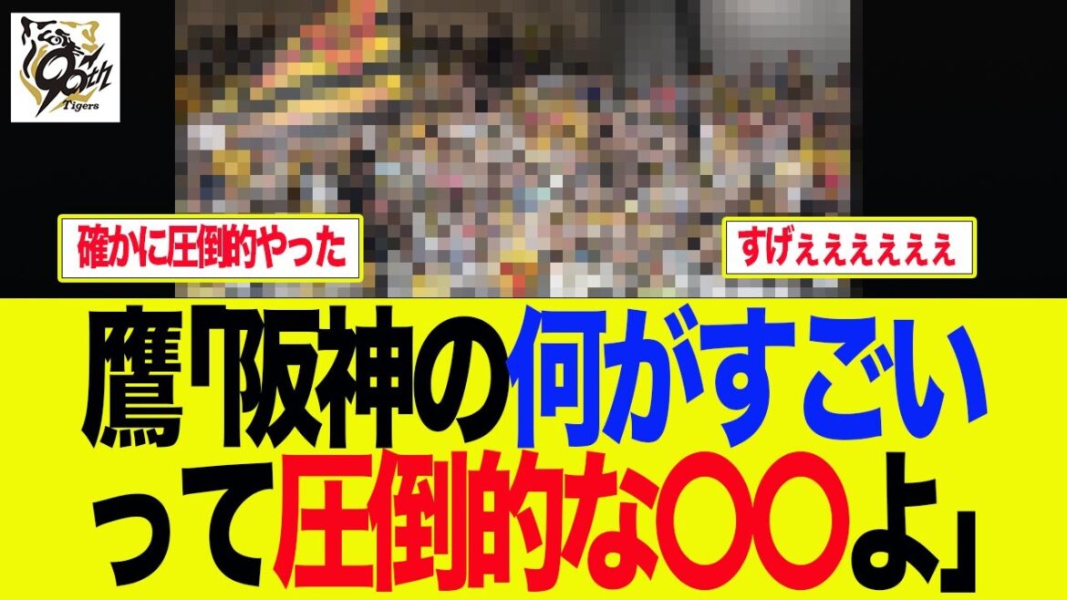 【阪神】鷹「阪神の何がすごいって…圧倒的な〇〇よ」 阪神ファンの反応集 【阪神】鷹「阪神の何がすごいって…圧倒的な〇〇よ」 阪神ファンの反応集