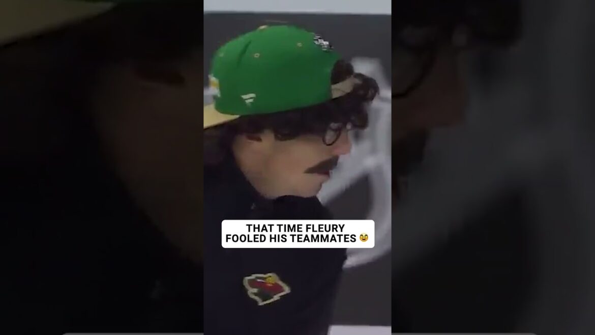 マルク＝アンドレ・フルーリーの周りではいつも気を抜かなかったよ 😂 #nhl #wild
