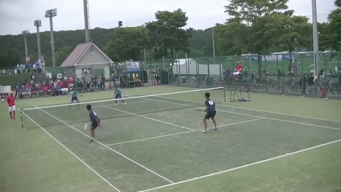 2023年IH  ソフトテニス男子個人 2回戦 山田敬仁・藤田健人 (広島翔洋・広島) x 草野春真・菅野百音 (田村・福島)16コート