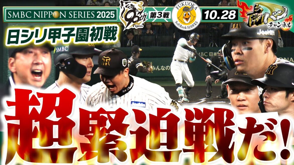 【10月28日 SMBC日本シリーズ2025第3戦】王者と王者が意地の戦い!サトテルぐん伸び先制打!甲子園の応援はやっぱり熱すぎる!阪神タイガース密着!応援番組「虎バン」ABCテレビ公式チャンネル 【10月28日 SMBC日本シリーズ2025第3戦】王者と王者が意地の戦い!サトテルぐん伸び先制打!甲子園の応援はやっぱり熱すぎる!阪神タイガース密着!応援番組「虎バン」ABCテレビ公式チャンネル