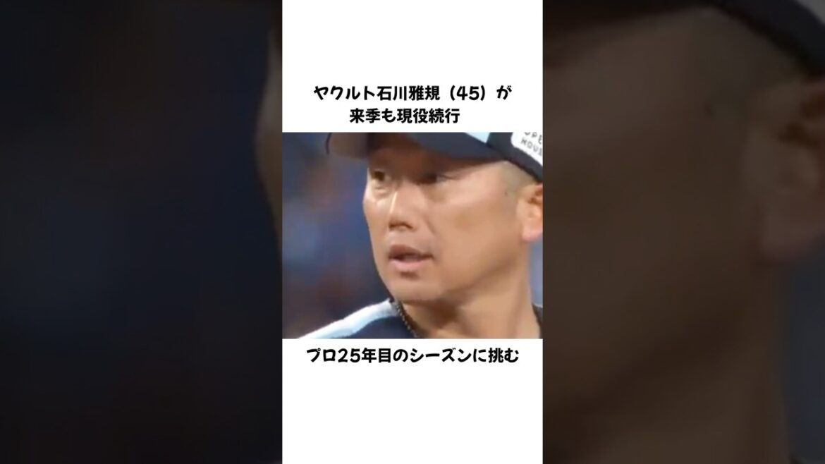 46歳・石川雅規 来季も現役！200勝へ挑む #プロ野球 #野球