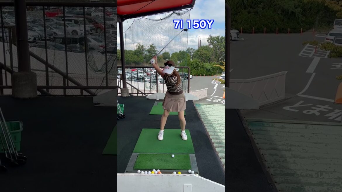 【全ショット】小野星奈正面スイング #ゴルフ