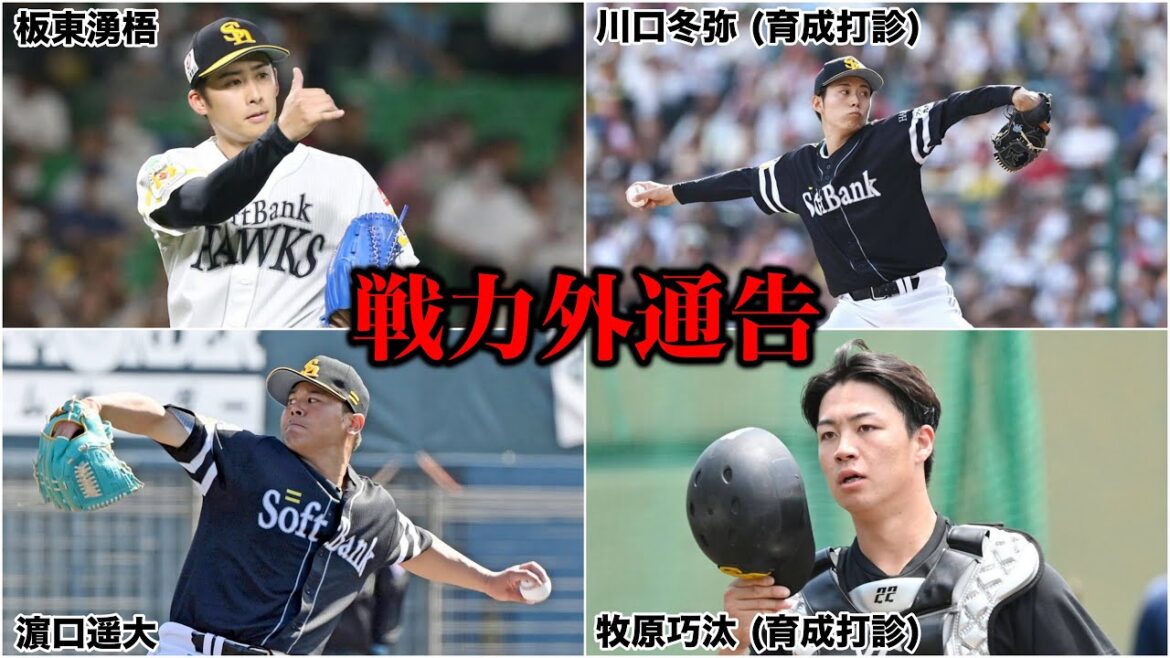 「嘘だろ…」ルーキーが支配下から1年で不憫すぎる…川口冬弥、板東湧梧、濵口遥大、牧原巧汰が来季構想外にファン騒然