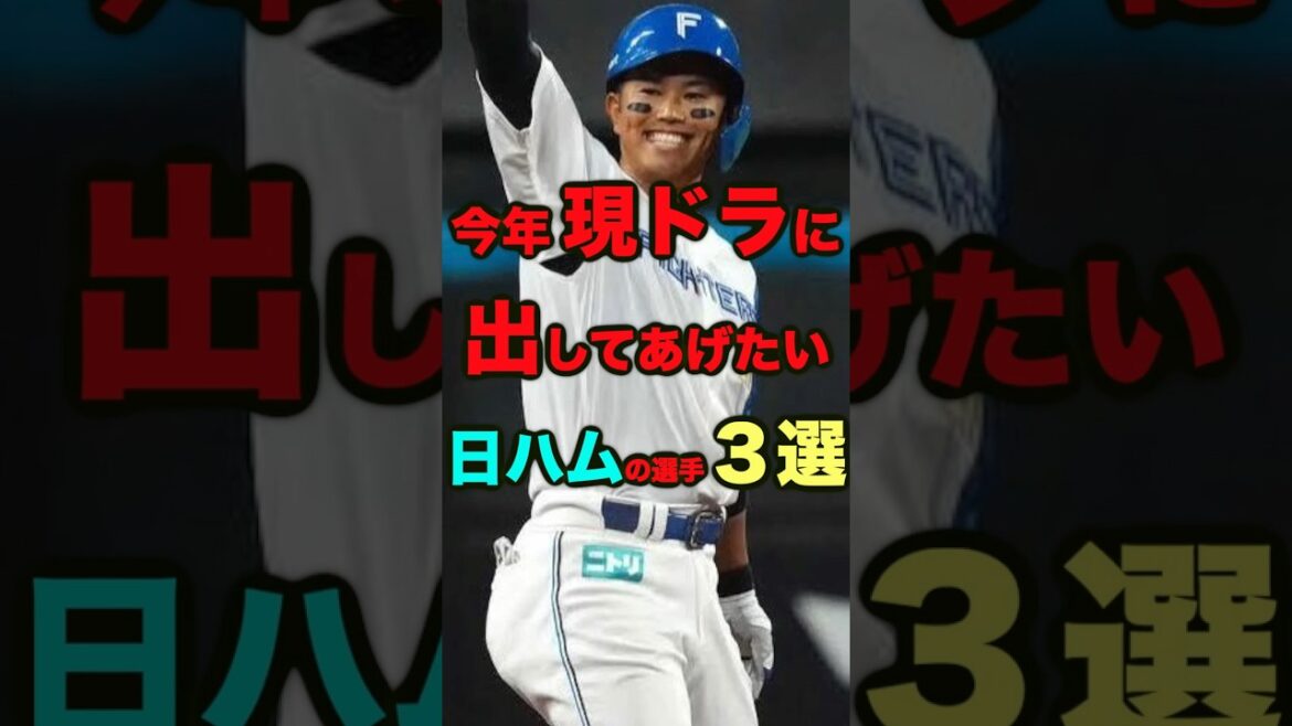 【現ドラシリーズ】今年現ドラに出してあげたい日ハムの選手３選  #プロ野球 #現役ドラフト ＃北海道日本ハムファイターズ　＃今川優馬　＃堀瑞樹　＃上川畑大悟