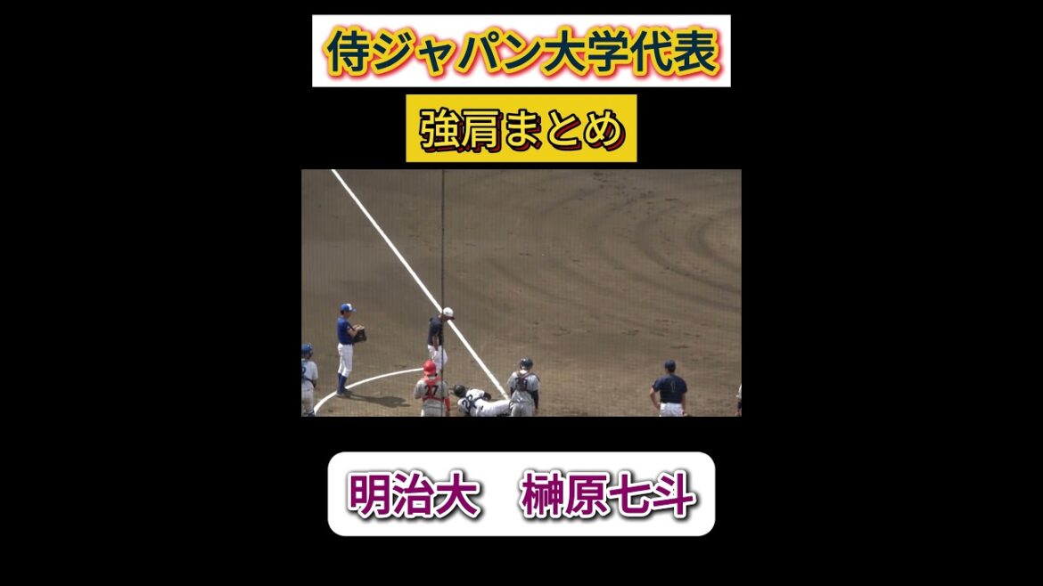 【侍ジャパン大学日本代表選考合宿】榊原七斗 (明治大3年)選手の強肩まとめ! #野球youtube #ドラフト2026 #大学日本代表 #明治大学 #榊原七斗 #大学野球 #強肩 #レーザービーム 【侍ジャパン大学日本代表選考合宿】榊原七斗 (明治大3年)選手の強肩まとめ! #野球youtube #ドラフト2026 #大学日本代表 #明治大学 #榊原七斗 #大学野球 #強肩 #レーザービーム