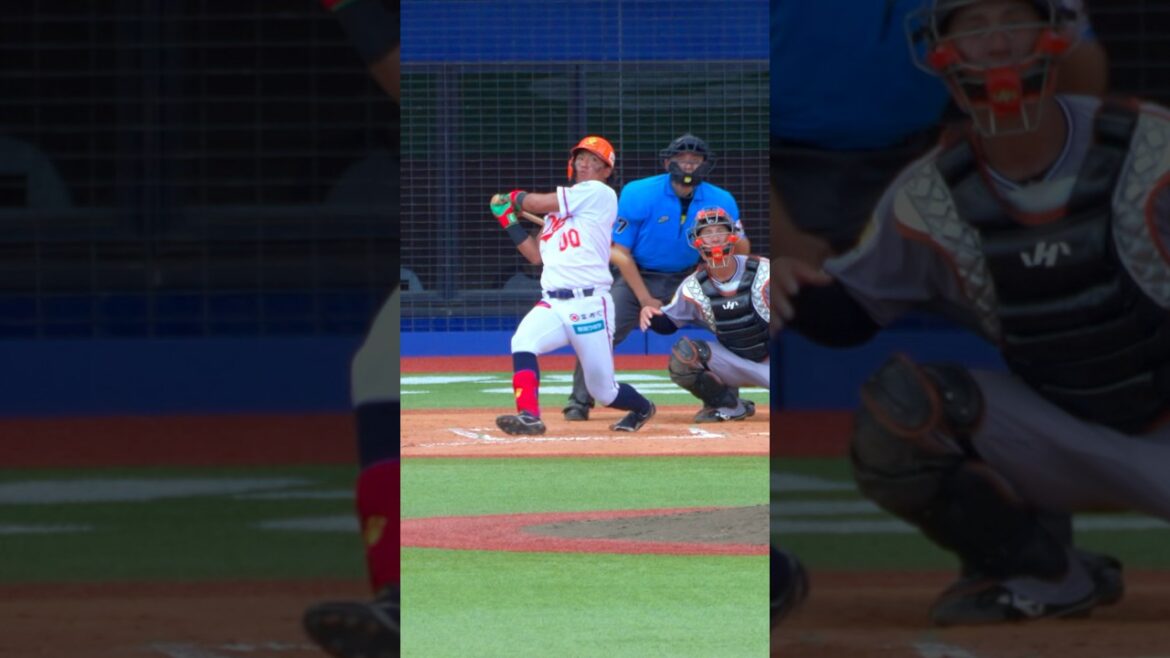 読売ジャイアンツ育成5位 知念選手のバックスクリーン弾 #オイシックス新潟アルビレックスBC #アルビBC #NPB #プロ野球 #oisix #ドラフト会議 #知念大成#giants #ジャイアンツ