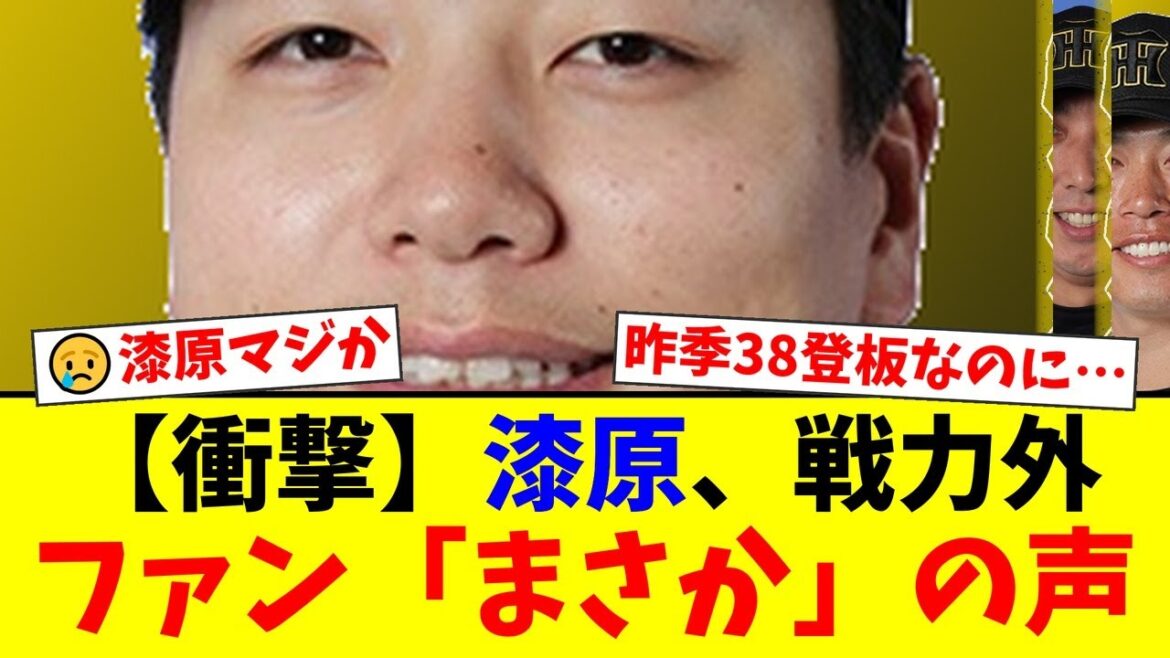 【緊急速報】阪神、漆原大晟に非情の戦力外通告。昨季38試合登板の活躍もわずか2年で放出…現役ドラフトの成功者がなぜ？ファンから「もったいない」と疑問の声が殺到【プロ野球ファンの反応】
