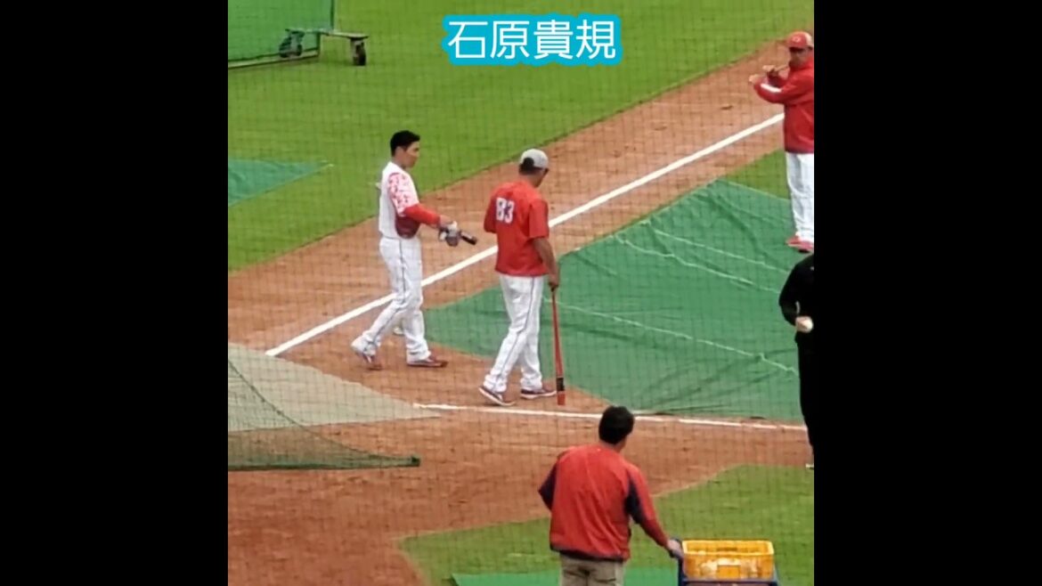 20251025　秋季練習で打撃指導を受ける石原貴規　#shorts@MAZDA Zoom-Zoom ｽﾀｼﾞｱﾑ広島