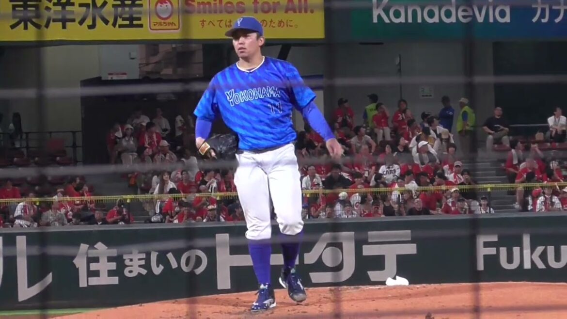 2025年9月3日 広島東洋・東 克樹 投手の準備投球（イニング中外）