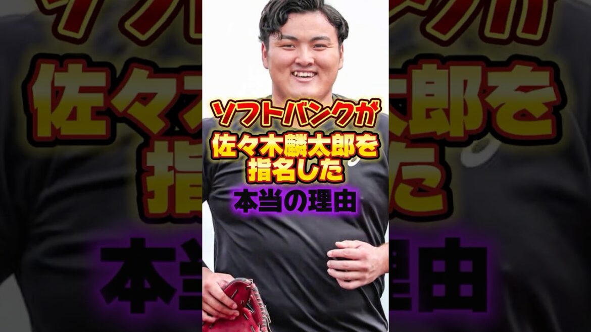 ソフトバンクが佐々木麟太郎を指名した本当の理由 #プロ野球 #野球 #shorts ソフトバンクが佐々木麟太郎を指名した本当の理由 #プロ野球 #野球 #shorts
