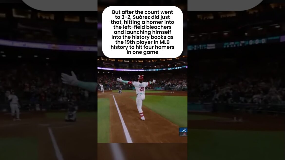Suarez Made History #baseball