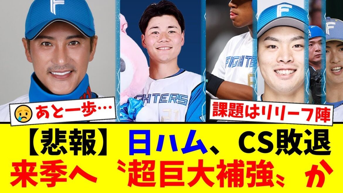 【日本ハム】CS敗退で浮上した来季の〝超巨大補強〟方針にファンから賛否両論！リリーフ陣強化は必須も、若手の成長を望む声が多数…【プロ野球反応集】【プロ野球ファンの反応】