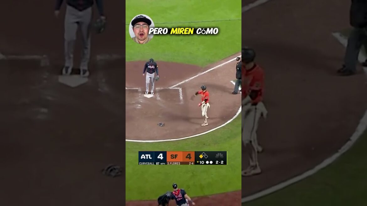 ¡Wilmer Flores fue clave sin hacer swing! 🤯⚾ #MLB #SFGiants #WilmerFlores #Walkoff #Baseball