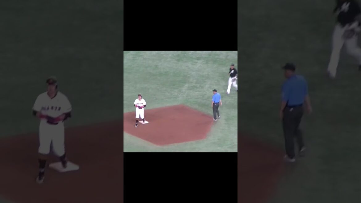 岡本和真センターへ二塁打【読売ジャイアンツ対千葉ロッテマリーンズ2024年6月4日】　#岡本和真　#ツーベースヒット　#プロ野球