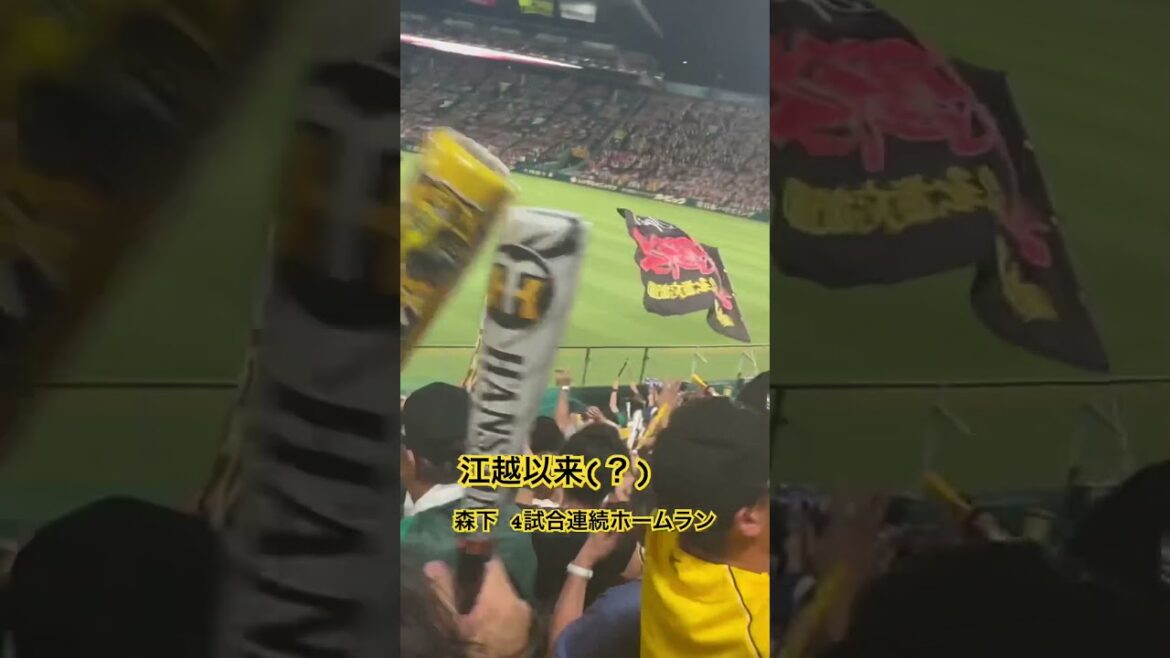 #森下翔太 4試合連続 16号ホームラン 江越以来 現地