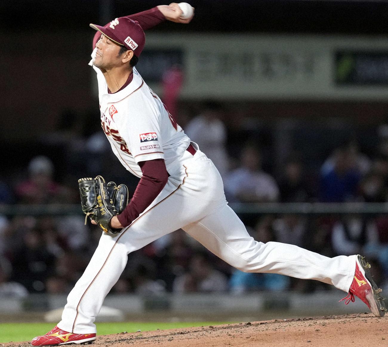 9月24日、古巣のソフトバンク戦に7回登板し3人をピシャリ