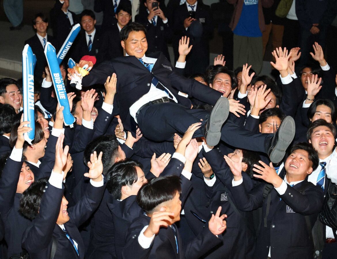 【ドラフト会議】佐藤輝の背番号「8」を継承 楽天が近大・阪上翔也外野手を7位指名（スポニチアネックス） - Yahoo!ニュース - Yahoo!ニュース