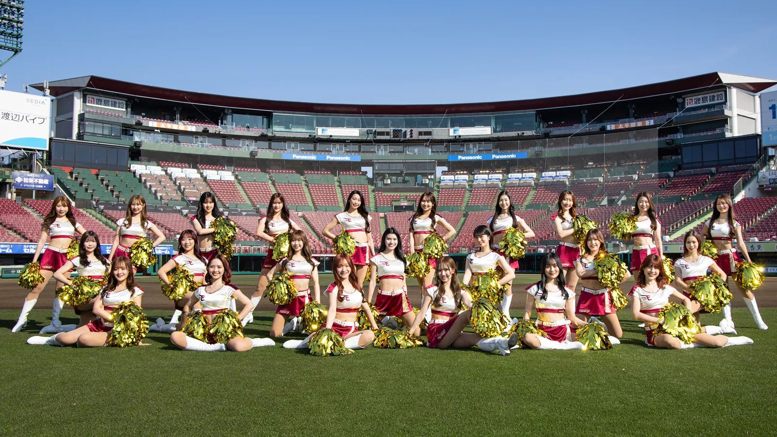 東北ゴールデンエンジェルス 2025メンバー　 ©Rakuten Eagles