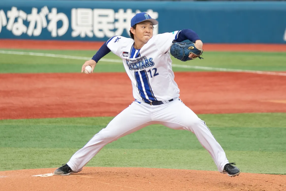 DeNAの先発・竹田祐投手が力投を見せる。許甄玲