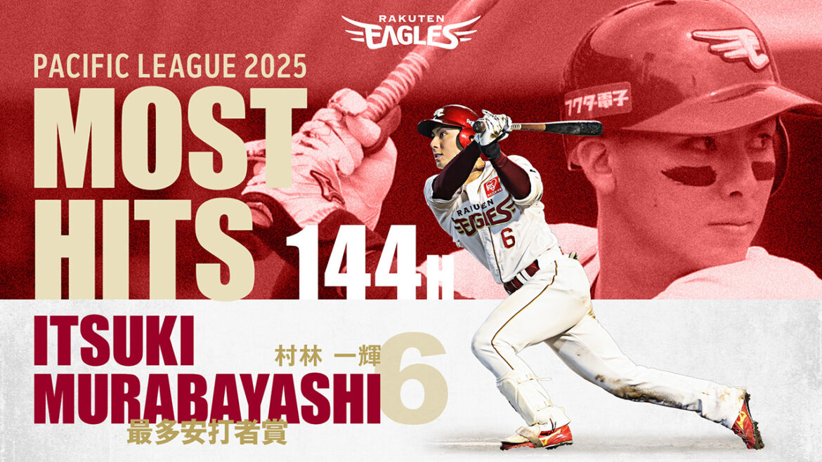 村林 一輝選手が最多安打者賞を獲得! - 東北楽天ゴールデンイーグルス