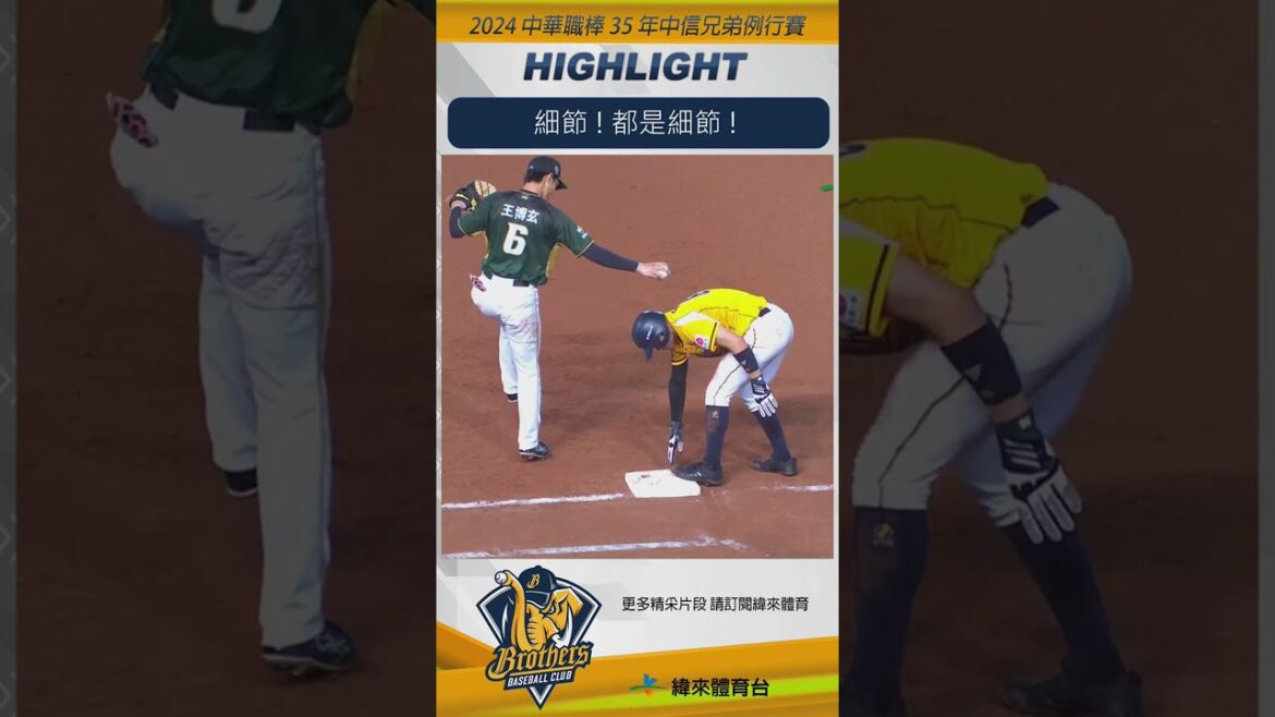 #CPBL 細節 ! 都是細節 ! #中華職棒 #中信兄弟 #台鋼雄鷹