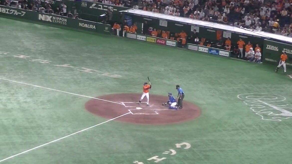 丸佳浩をファーストゴロに打ち取る福谷浩司（2024年8月23日 読売ジャイアンツ 対 中日ドラゴンズ）