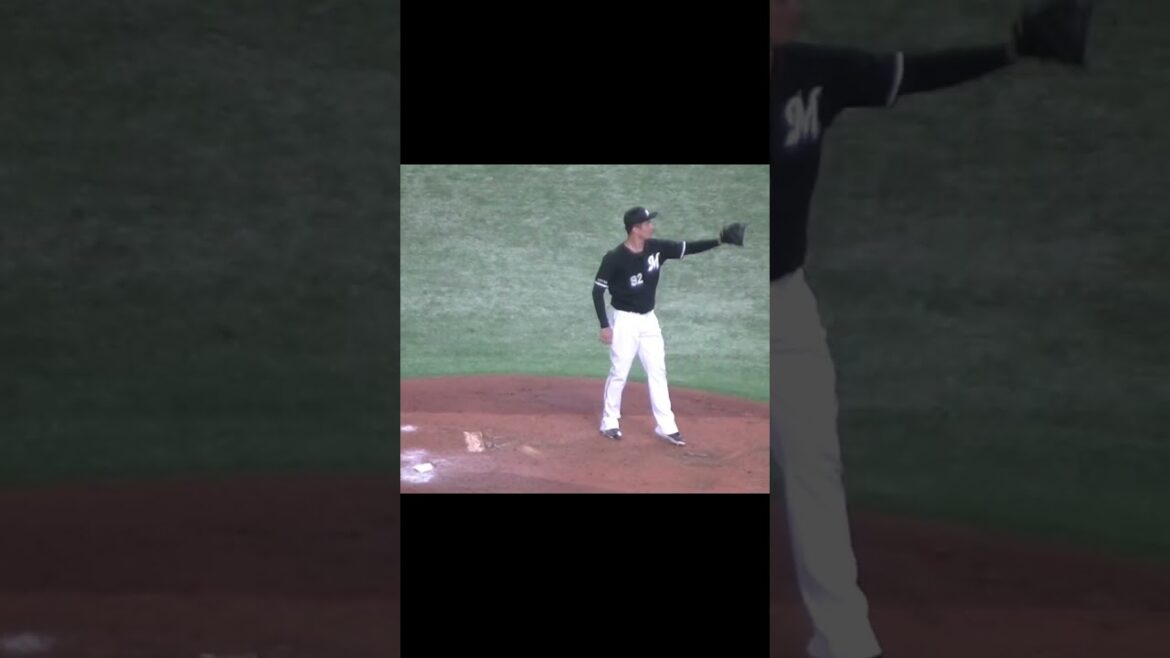 マリーンズ国吉佑樹2024投球フォーム【読売ジャイアンツ対千葉ロッテマリーンズ2024年6月4日】　#ピッチングフォーム　#投球動作　#投球練習