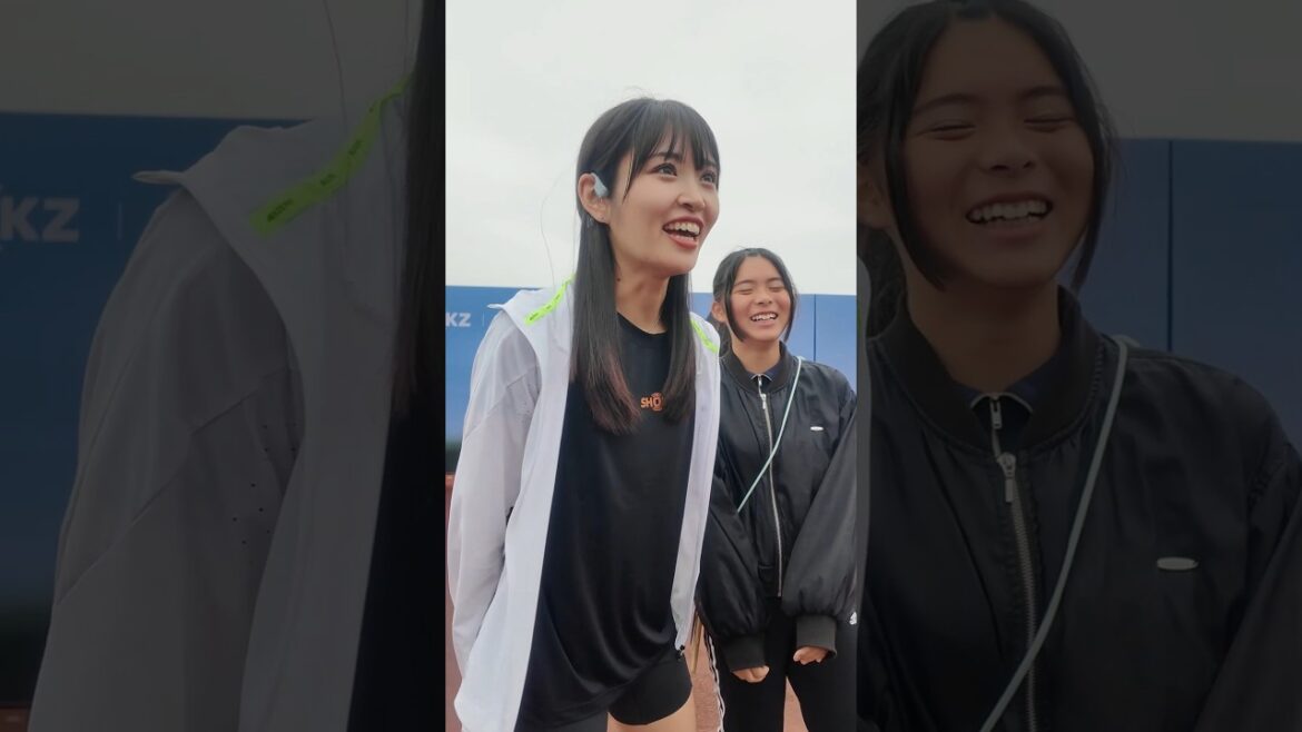 幼馴染みがマラソンやるってよの、あいこちゃんとカズくんおった！#高校陸上部 #マラソン #ランニング #駅伝 #shokz