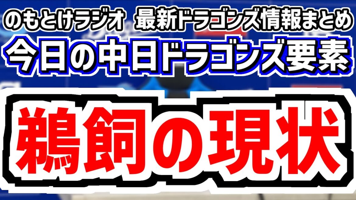 11月2日(日)　のもとけラジオ/今日の中日ドラゴンズ要素　鵜飼の現状 落合英二2軍監督や嶋ヘッドコーチは…、侍ジャパン 高橋宏斗 金丸夢斗 松山晋也 岡林勇希の春季キャンプ シート打撃結果、FA動向
