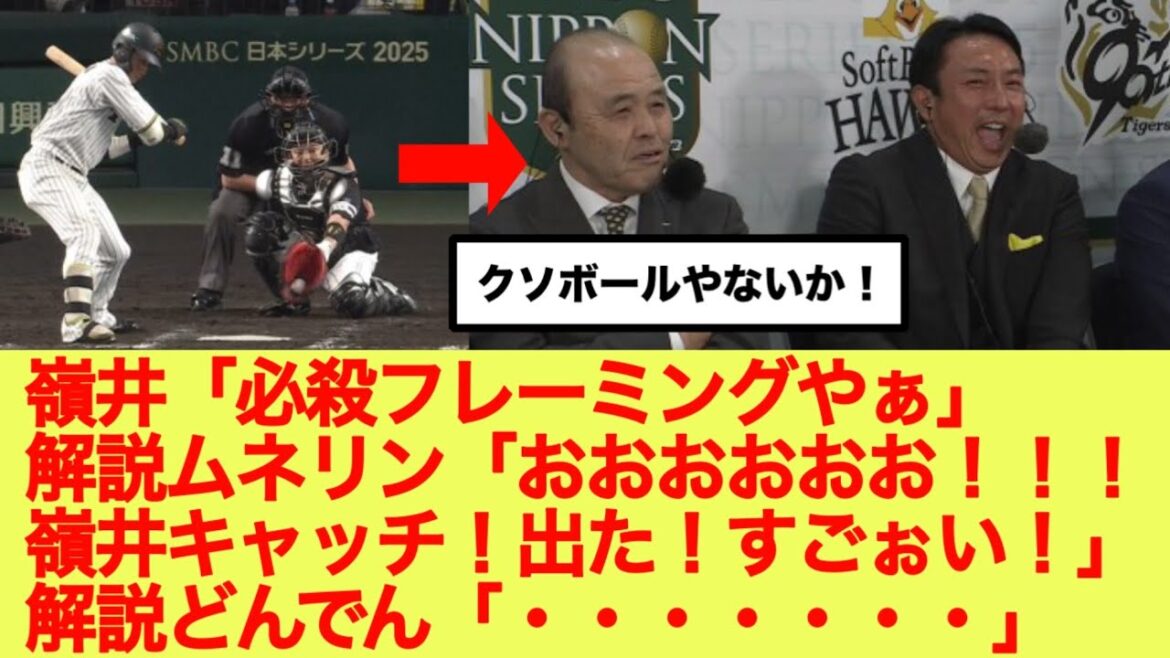 【日本シリーズ】嶺井のフレーミングに大興奮する川崎ムネリンwww