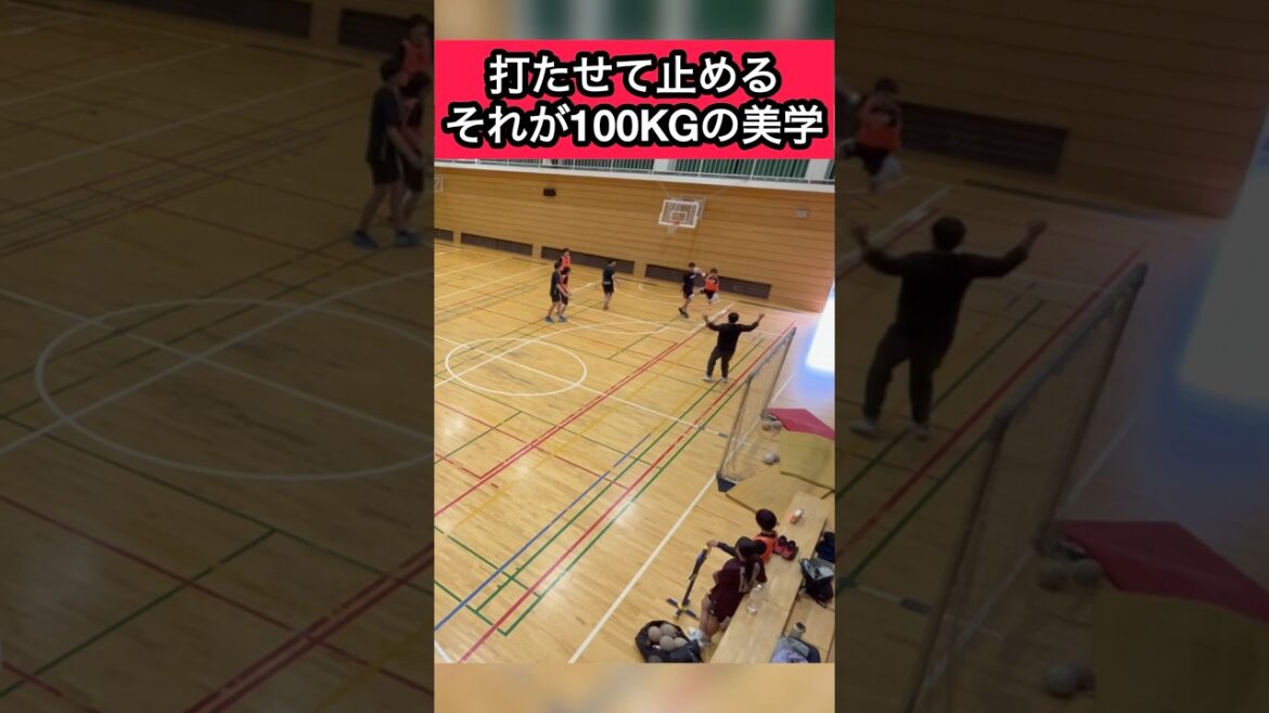 打たせて止める。それが100kgキーパーの美学。#ハンドボール #handball #スーパープレイ #shorts #バスケ #バレー #basketball #volleyball