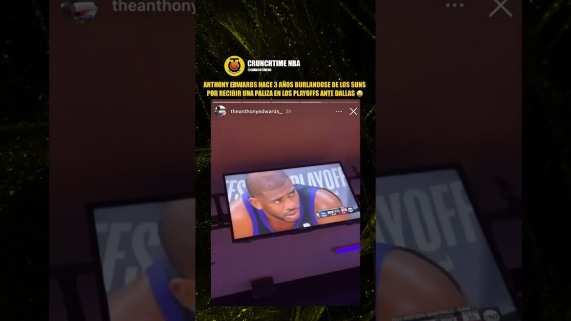 A Anthony Edwards le cayó la saliva en la cara! 😭