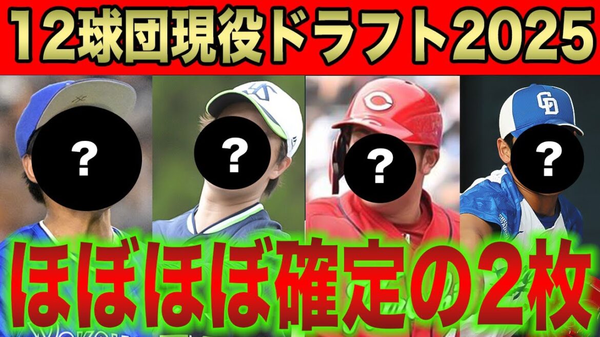 現役ドラフト2025で出そうな12球団選手を予想