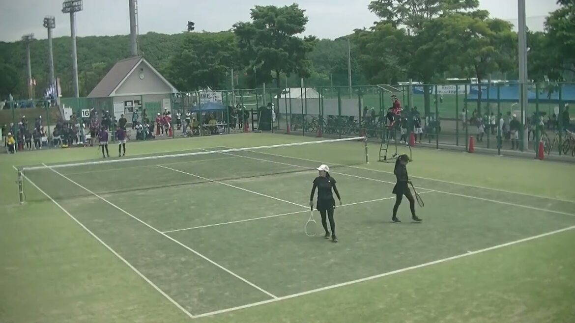 2023年IH ソフトテニス 女子個人 1回戦 桒原嘉萌・髙木夕愛(県岐阜商・岐阜) x 大津琴海・鈴木ゆり乃(常磐大学・茨城) 16コート