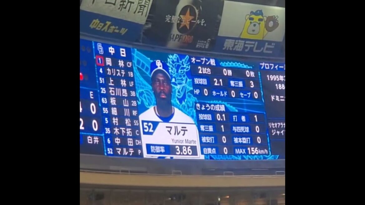 20250322　ｼﾞｭﾆｵﾙ･ﾏﾙﾃ　成績　#shorts@ﾊﾞﾝﾃﾘﾝﾄﾞｰﾑ ﾅｺﾞﾔ･ﾚﾌﾄ外野 ﾅｺﾞﾔﾄﾞｰﾑ ｵｰﾌﾟﾝ戦