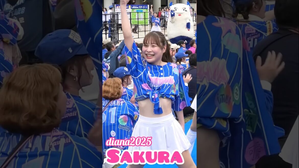 #diana Sakura 2025 パフォーマンス #cheerleader #横浜denaベイスターズ #かわいい