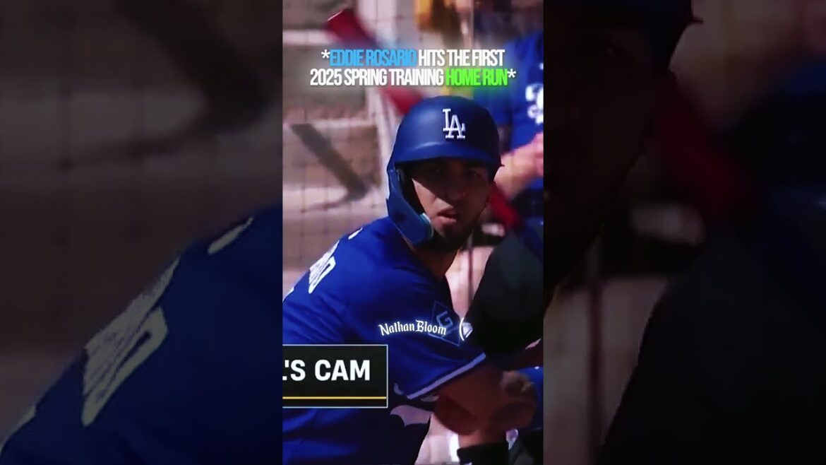 Eddie Rosario Hits The First Spring Training Home Run #baseball #mlb #edit #sports #shorts