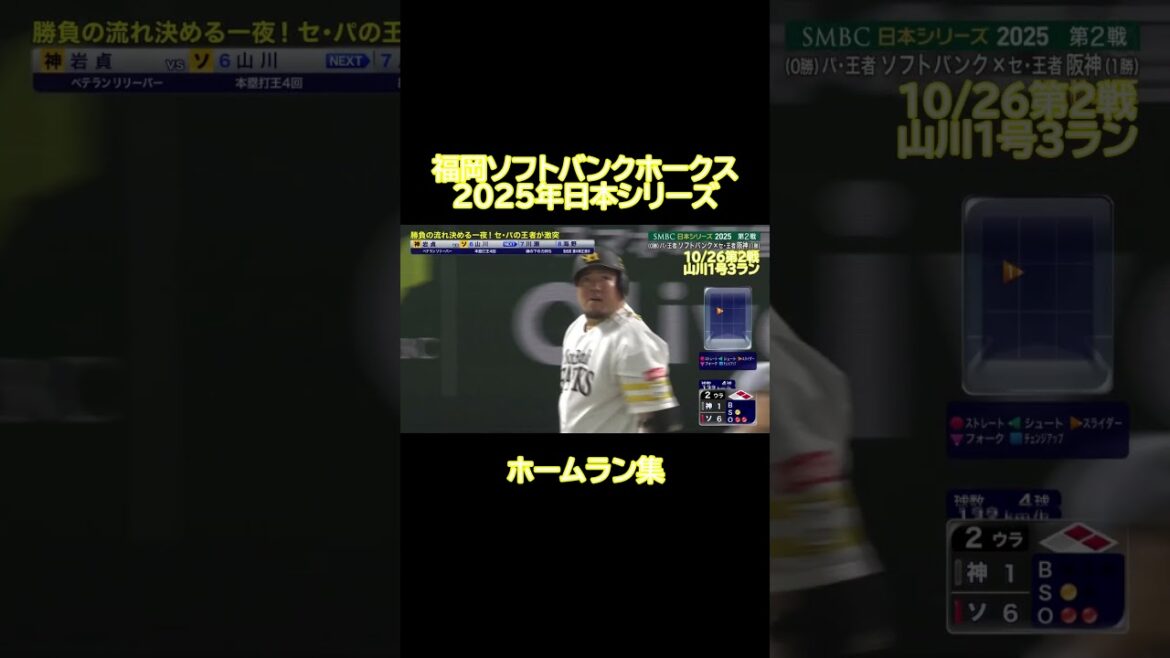 福岡ソフトバンクホークス 2025年日本シリーズ ホームラン集 #shorts