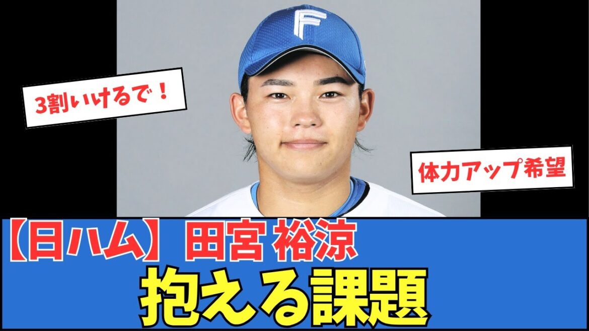 【日ハム】田宮裕涼、抱える課題